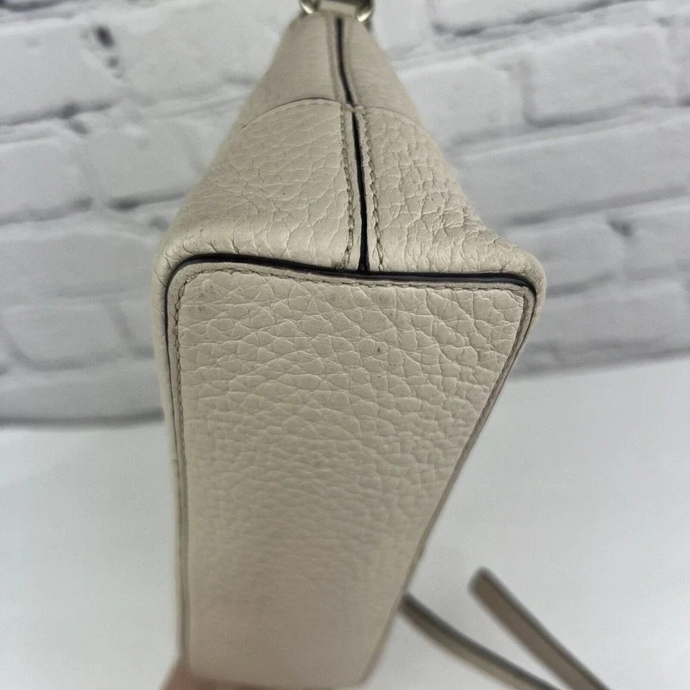 Kate Spade Bay Street‎ Crossbody Shoulder Bag Purse Pebbled Leather Color Pumice